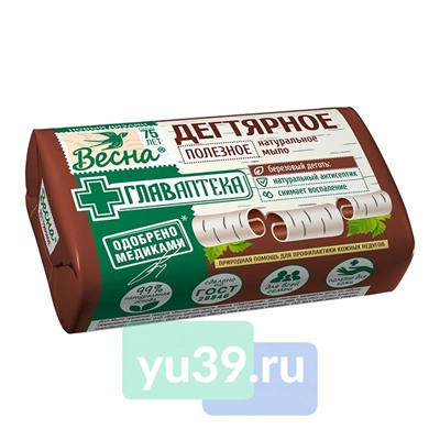 Мыло Весна Дегтярное, 90 гр.