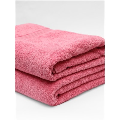 Комплект Полотенец 2 шт розовый косичка