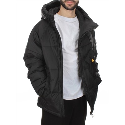 MR-7744 BLACK Куртка мужская зимняя (150 гр. холлофайбер)