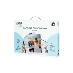 Картина по номерам на холсте ТРИ СОВЫ "Девушка во Флоренции", 40*50, с акриловыми красками и кистями
