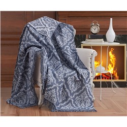 Накидка на Диван 170x220 см. 100% Хлопок Keten Damask Petrol