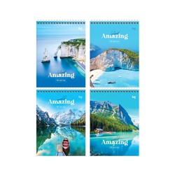 Блокнот А5 40л. на гребне BG "Amazing"