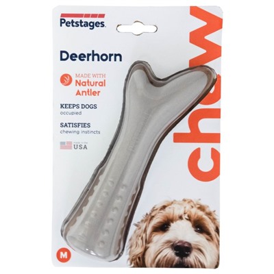 Игрушка Petstages  Deerhorn для собак, с оленьими рогами средняя