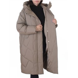 A621 BEIGE Пальто зимнее женское (200 гр. холлофайбер)