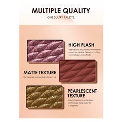 Тени для век O.TWO.O Aurora Orange Brown 8 цветов № 4 10 g