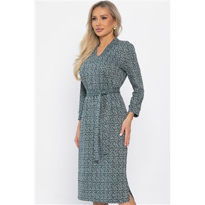 Платье с поясом Лаконичный стиль (мятное) П14518-19М