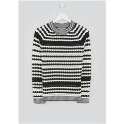 Papaya Petite Knitted Stripe Stitch Jumper