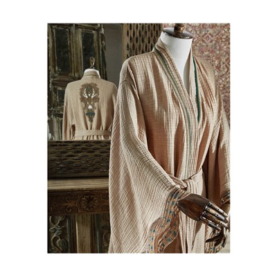 Халатик Женский (S) Arles Bej Bayan Sabahlık Small - EcoCotton