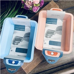 160-214 Силиконовая квадратная 25х21х6,5 см форма для выпечки (х24)