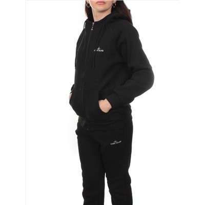 NOB39 BLACK Костюм спортивный утепленный женский (хлопок 90%, полиэстер 10%)
