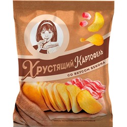 Чипсы Хрустящий картофель со вкусом бекона 160 г/КДВ