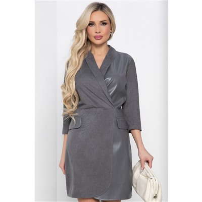 Платье Джоди (серое) П11045