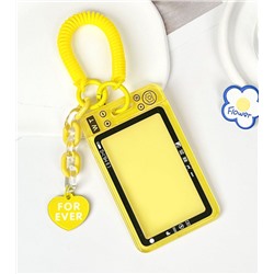 Футляр для карт с брелком "Camera", yellow