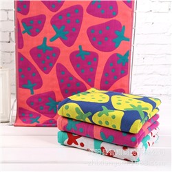 Towel, gauze strawberry for party, soft wet wipes for face, wholesale