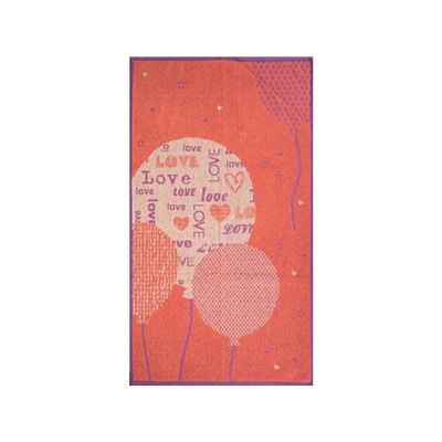 6с103.412ж1 Love-шарик (коралл3) Полотенце махровое 50х90см