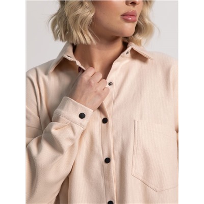 Рубашка Загадочная девушка (бежевая) Б15169-4М