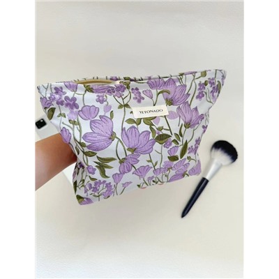 Handheld cosmetic bag, small clutch bag for traveling, storage bag, shopping bag