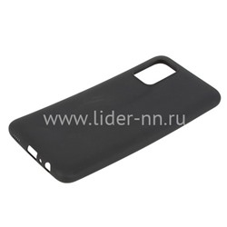 Задняя панель для Samsung Galaxy  A02S Силикон матовый (черная)