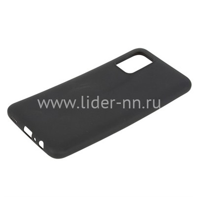 Задняя панель для Samsung Galaxy  A02S Силикон матовый (черная)