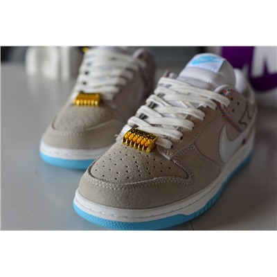 Премиальные Nike Dunk Low SE Barber из прочной замши
