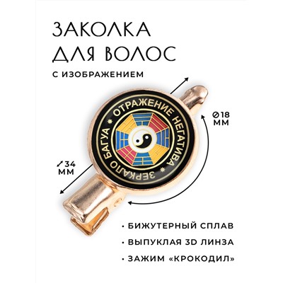 HZF-0019 Заколка Отражение негатива