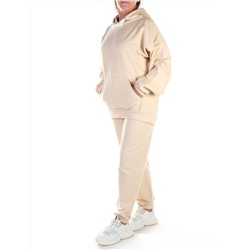 Y314-2 BEIGE Спортивный костюм женский (100% хлопок)