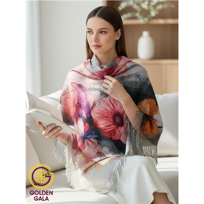 Платок теплый кашемировый с 3D принтом Арт 2591П/04