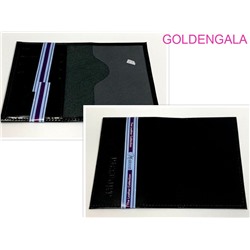 Обложка для паспорта с кармашками из кожи черная