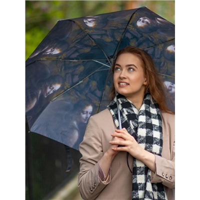 L849-4434 AngelfromTheVirginOfTheRock (Мадонна в скалах,Л.Винчи) Зонт женский механика Fulton