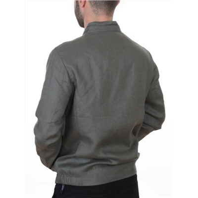 5886 GREY/GREEN Ветровка мужская DSG DONG (100% лён)