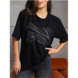 Футболка "Блеск" черный женская