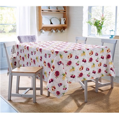 Скатерть рогожка Спелые фрукты 1 Текс-Дизайн