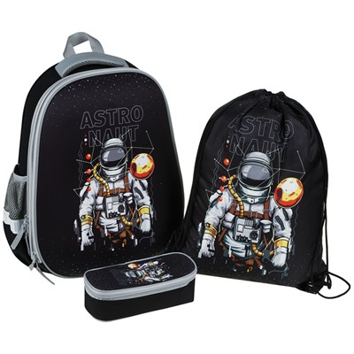 Ранец ArtSpace School Friend "Astronaut" 39*30*18см, 2 отделения, 2 кармана, анатомическая спинка, пенал, мешок для обуви