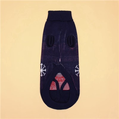 Свитер для животных, размер 12 (ДС 28-31, ОГ 32-40, ОШ 20-24 см), синий