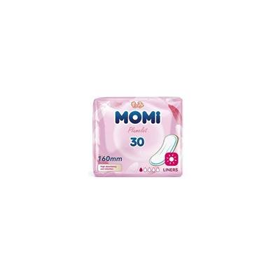 Momi Гигиенические прокладки Liners ежедневные ультратонкие 160мм 30шт
