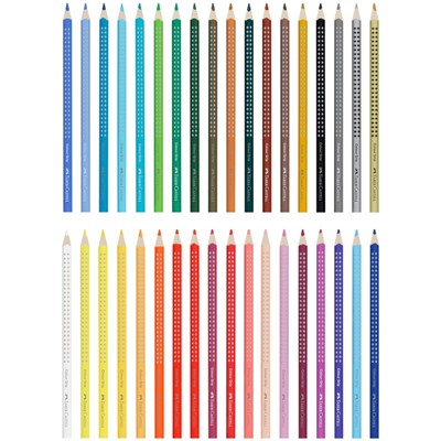 Карандаши цветные Faber-Castell "Grip", 36цв., трехгран., заточен., картон., европодвес