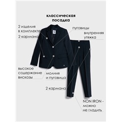 Комплект для девочки: брюки, пиджак