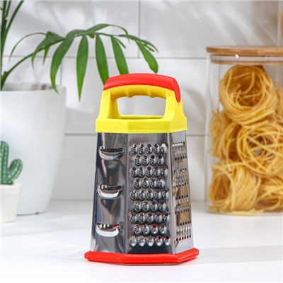 Тёрка шестигранная Доляна «Деревушка», 20×10 см, МИКС