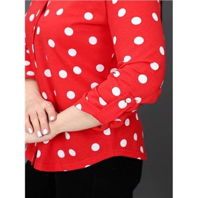 Рубашка Делина красный ИвК