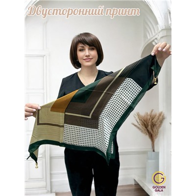 Платок на шею с украшением шелковый Арт 2530/12