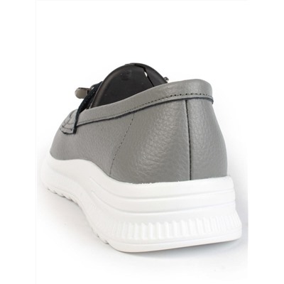 03-ZL-8861-1 DK. GRAY Полуботинки женские (натуральная кожа)