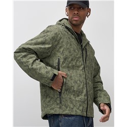 Куртка спортивная мужская весна осень цвета хаки 25470Kh