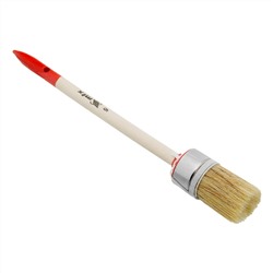 Кисть круглая, Профи №6 (30 мм) натуральная щетина, деревянная ручка MTX