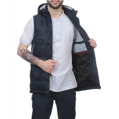 2118 DK. BLUE Жилет мужской (100 гр. синтепон)