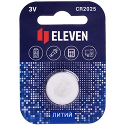 Батарейка Eleven CR2025 литиевая, BC1