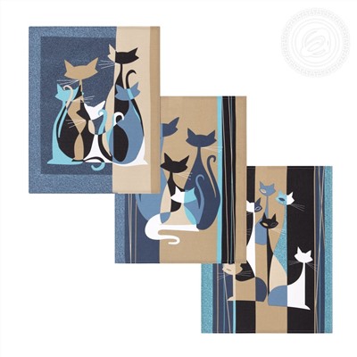 Набор из 3-х кухонных полотенец Грация