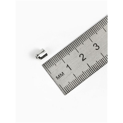 Концевик, 6×4,5 мм (набор 20 шт.), СМ-300, цвет серебро