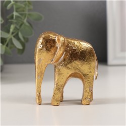 Фигурка полистоун «Абстракция. Золотой слон», 7.2×5.2×8 см