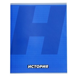 Тетрадь предметная 36 листов в клетку, Calligrata «MonoTone. История», обложка мелованная бумага, серые листы