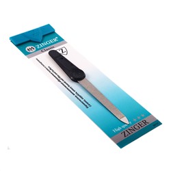 Zinger Пилка для ногтей металлическая / Classic F-5 emb. logo №3, черный, 12,7 см